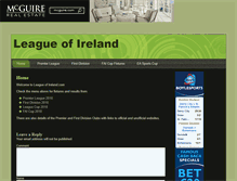 Tablet Screenshot of leagueofireland.com